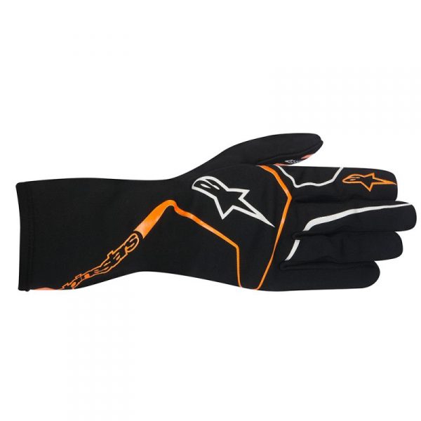 TECH 1 RACE BLACK ORANGE FLUOR - ADULT