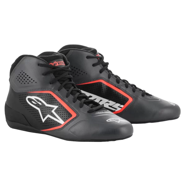 TECH-1 K START V2 SHOES BLACK / RED FLUOR