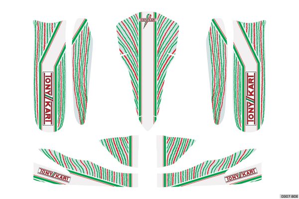 TONYKART STICKERSET M5 (ROOKIE-NEOS)